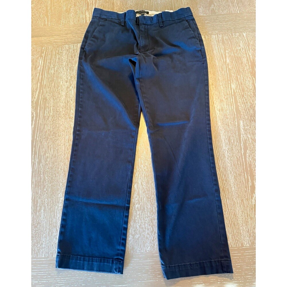 Banana Republic Men’s Blue Slim Straight Twill Cotton Chino Pants Size 33x30